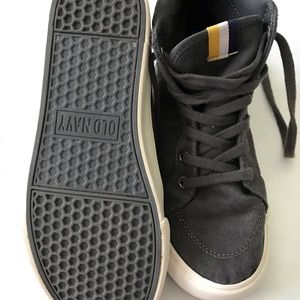 Old Navy Boys Gray Suede High tops